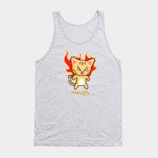 Angry Kitty cat Tank Top